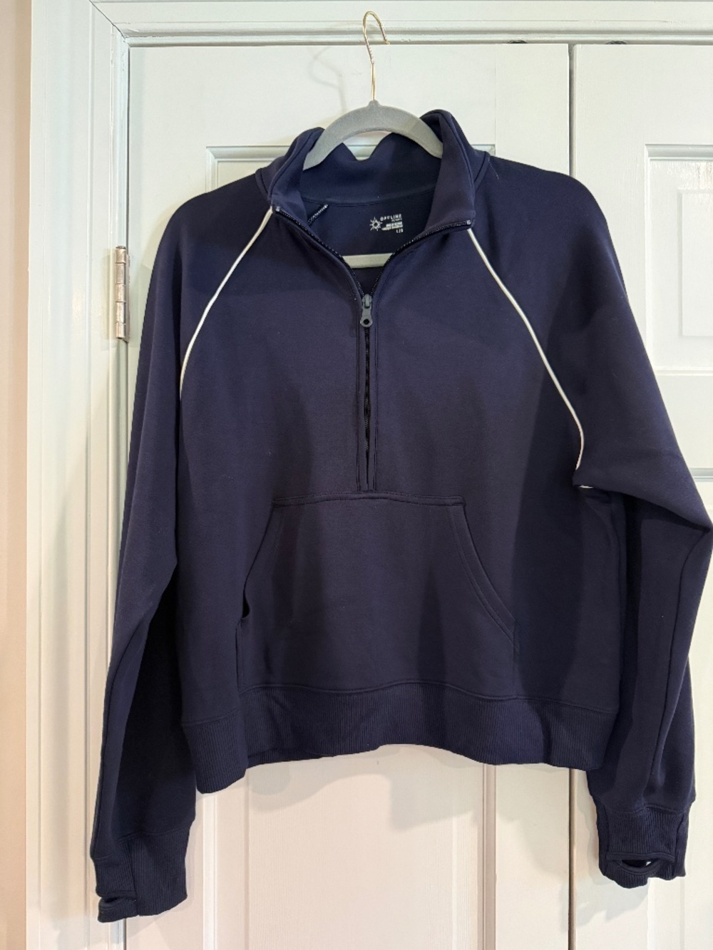 Offline by Aerie Half Zip Scuba Sweater size L